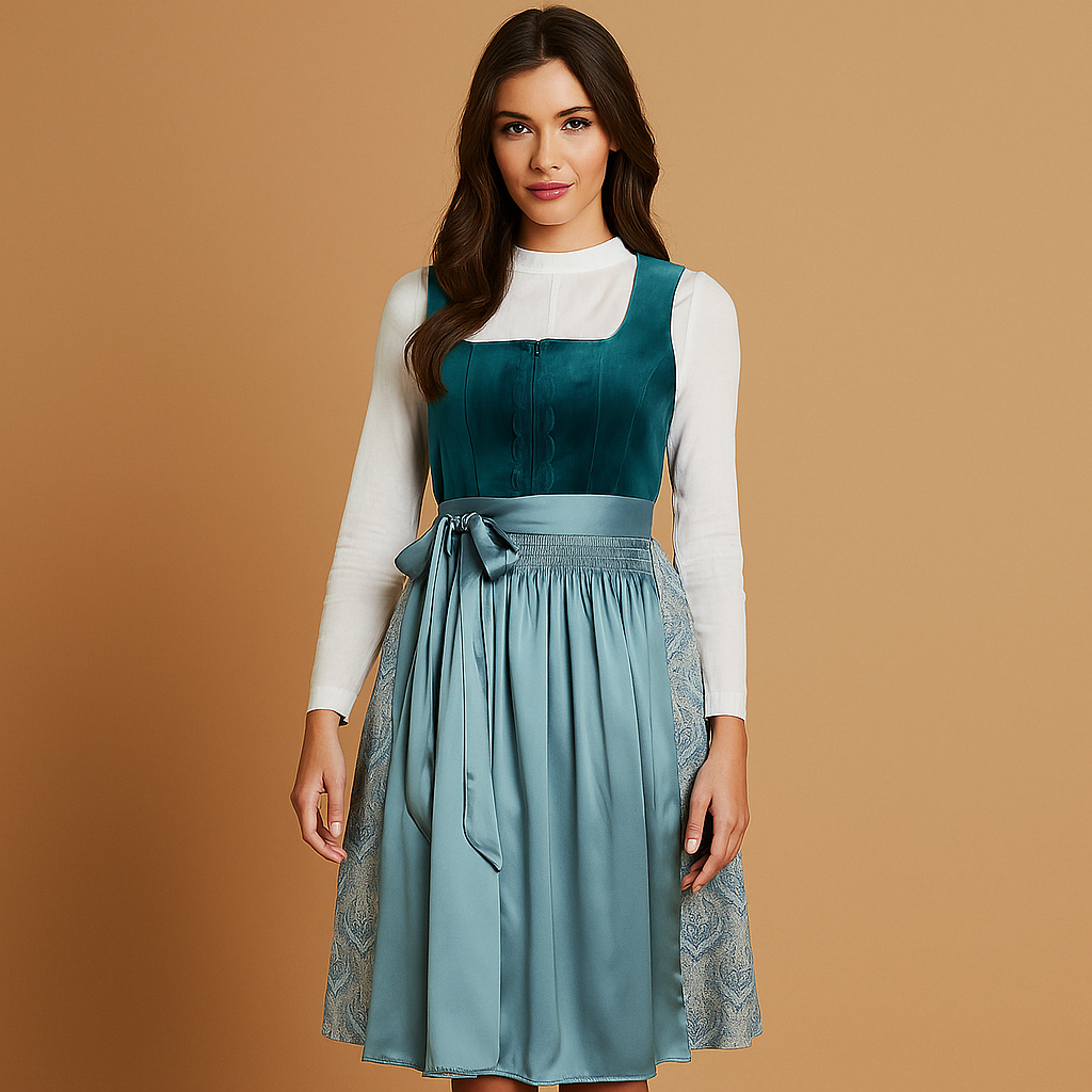 Robe dirndl femme vintage élégante