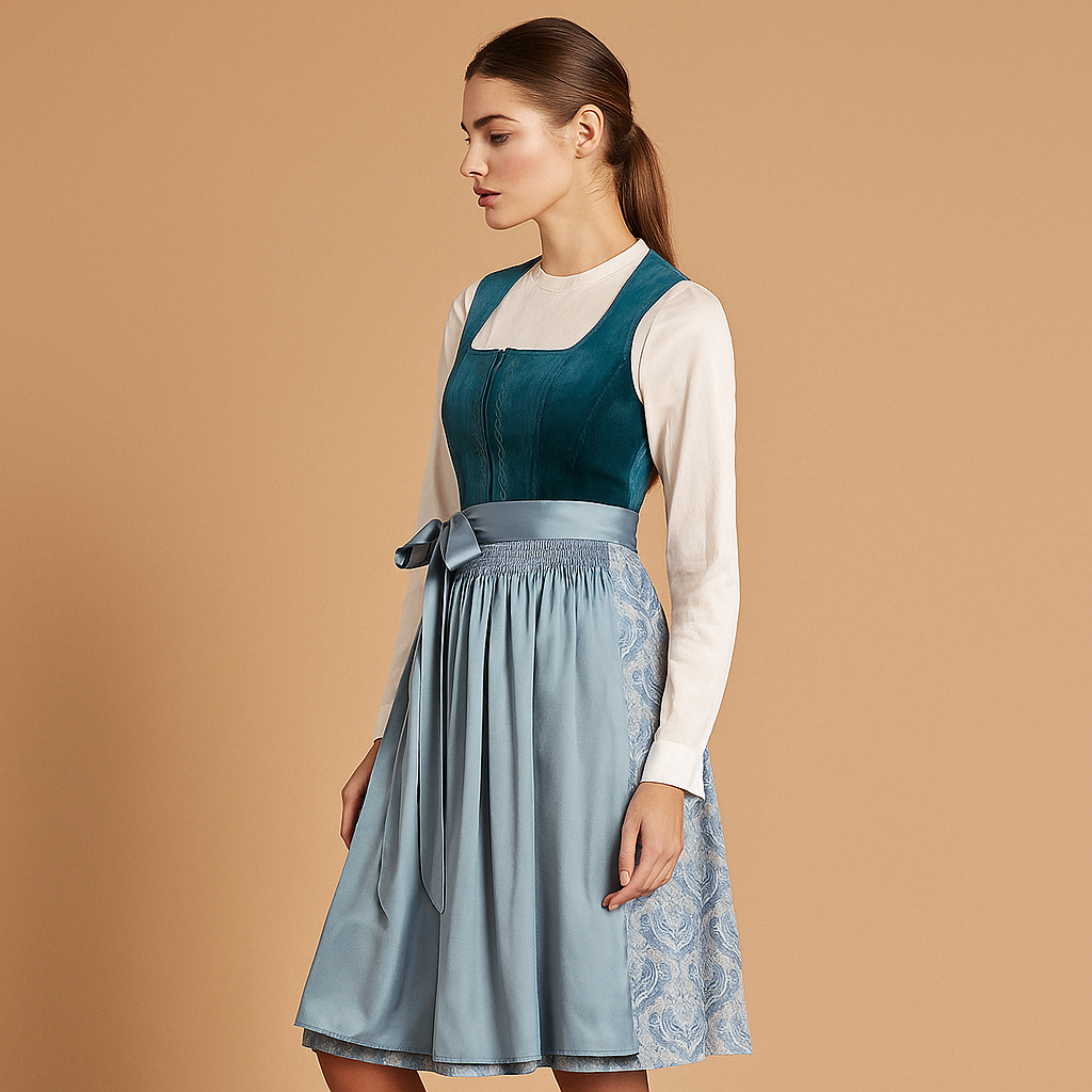 Robe dirndl femme vintage élégante