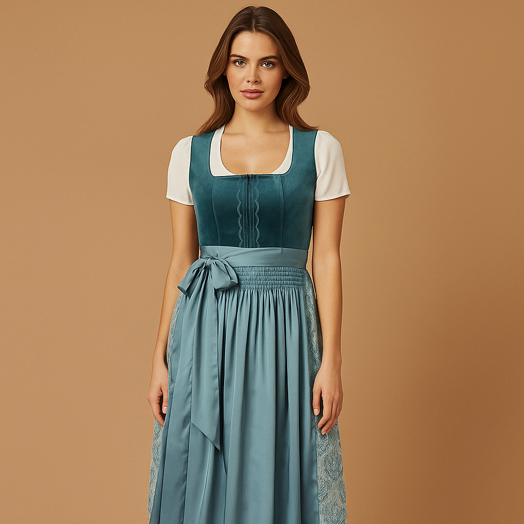 Robe dirndl femme vintage élégante