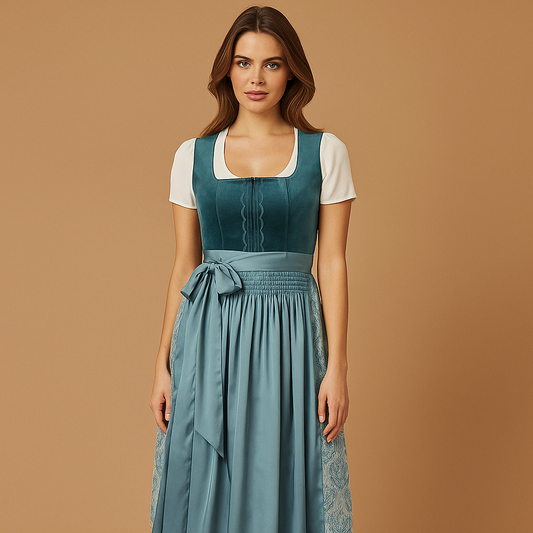 Robe dirndl femme vintage élégante