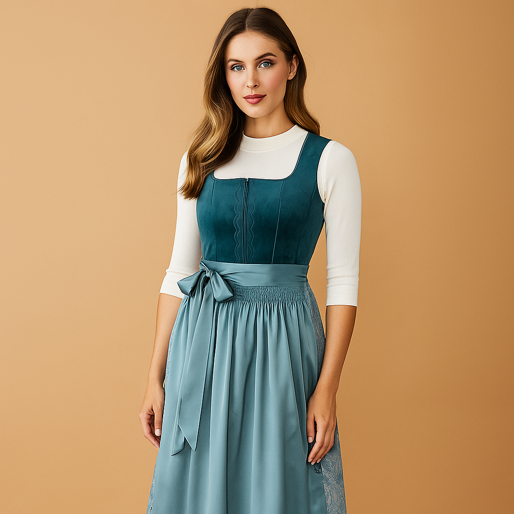 Robe dirndl femme vintage élégante
