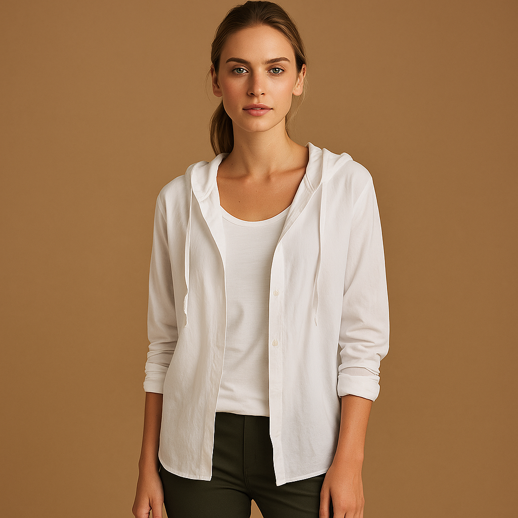 Georgina - Kapuzenpullover aus Leinen - Lange Ärmel