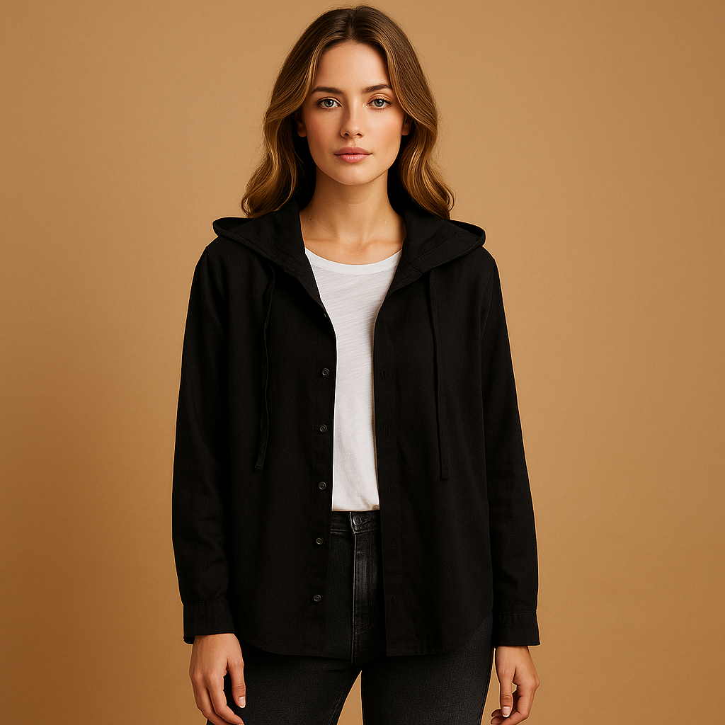 Georgina - Kapuzenpullover aus Leinen - Lange Ärmel