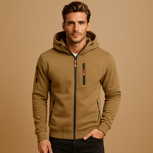 Veste à capuche homme - Confortable - Élégante - Polyvalente