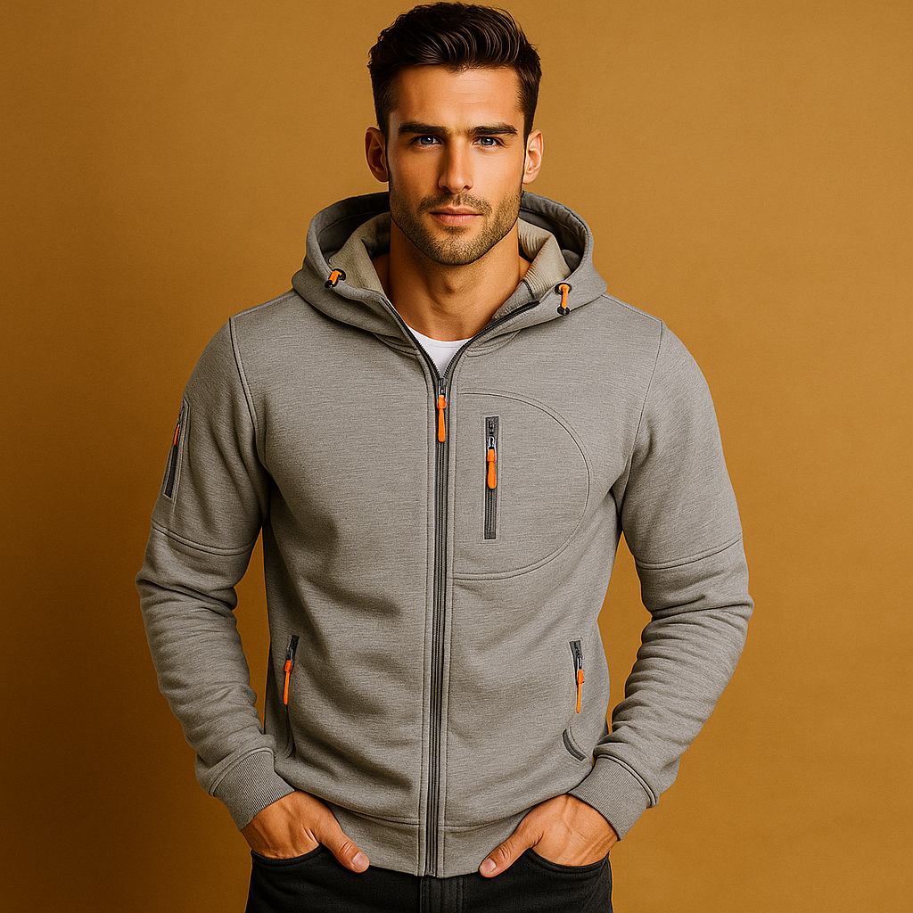 Veste à capuche homme - Confortable - Élégante - Polyvalente