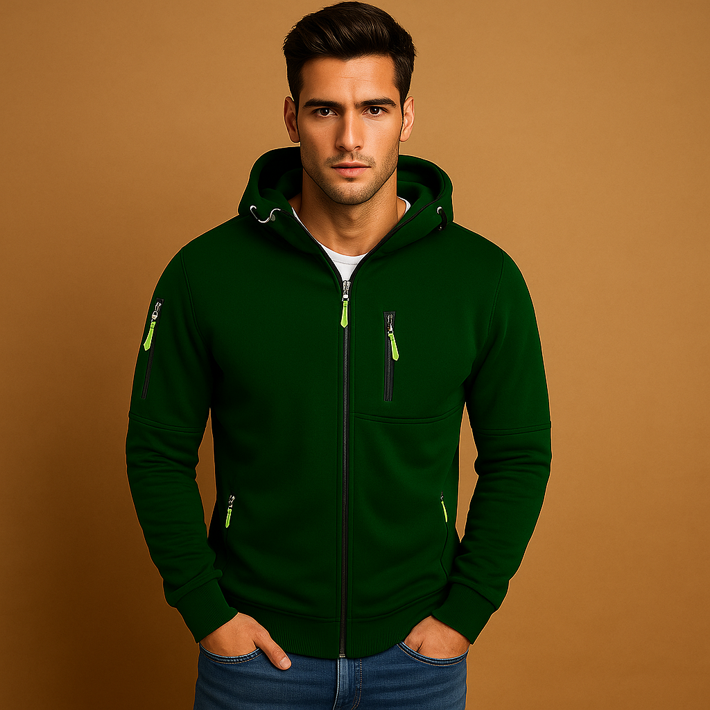 Veste à capuche homme - Confortable - Élégante - Polyvalente