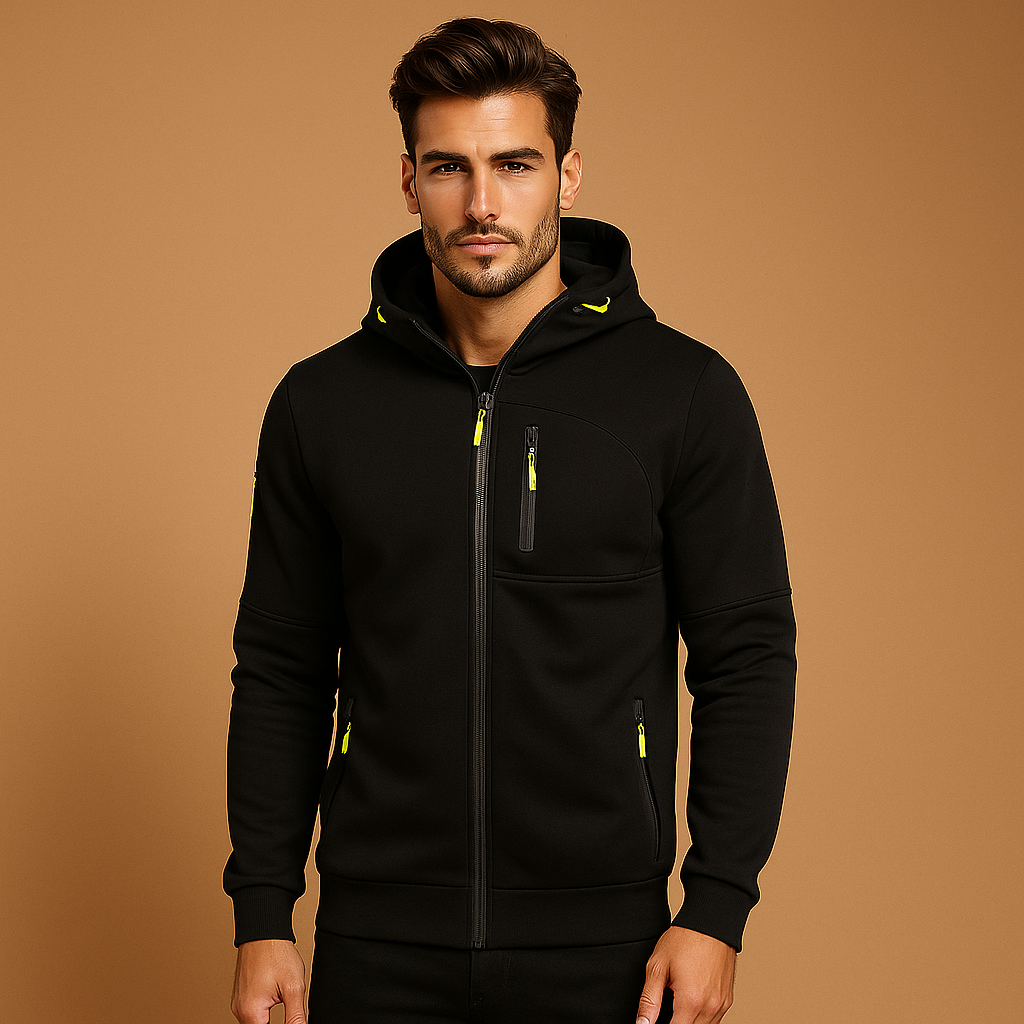 Veste à capuche homme - Confortable - Élégante - Polyvalente
