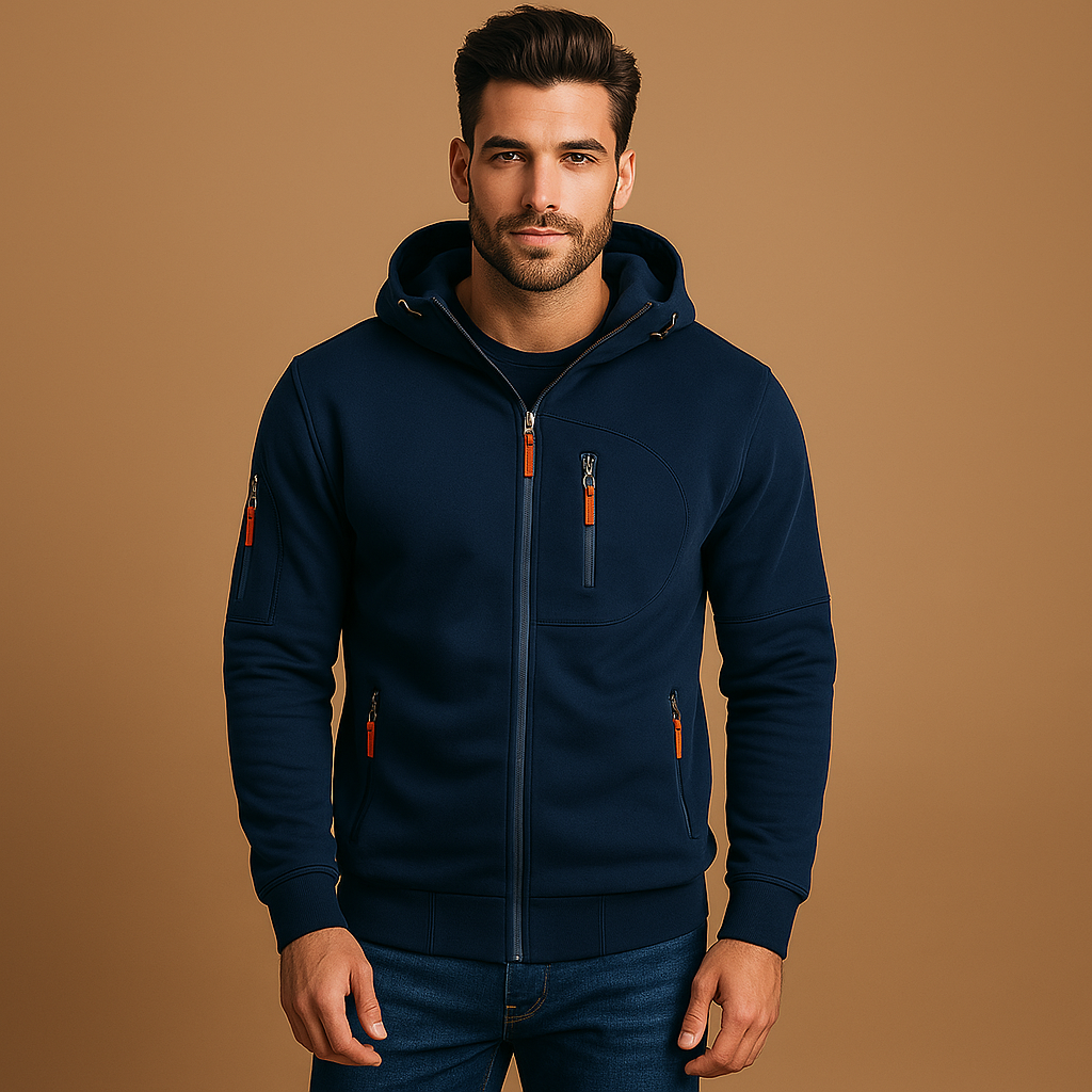 Veste à capuche homme - Confortable - Élégante - Polyvalente