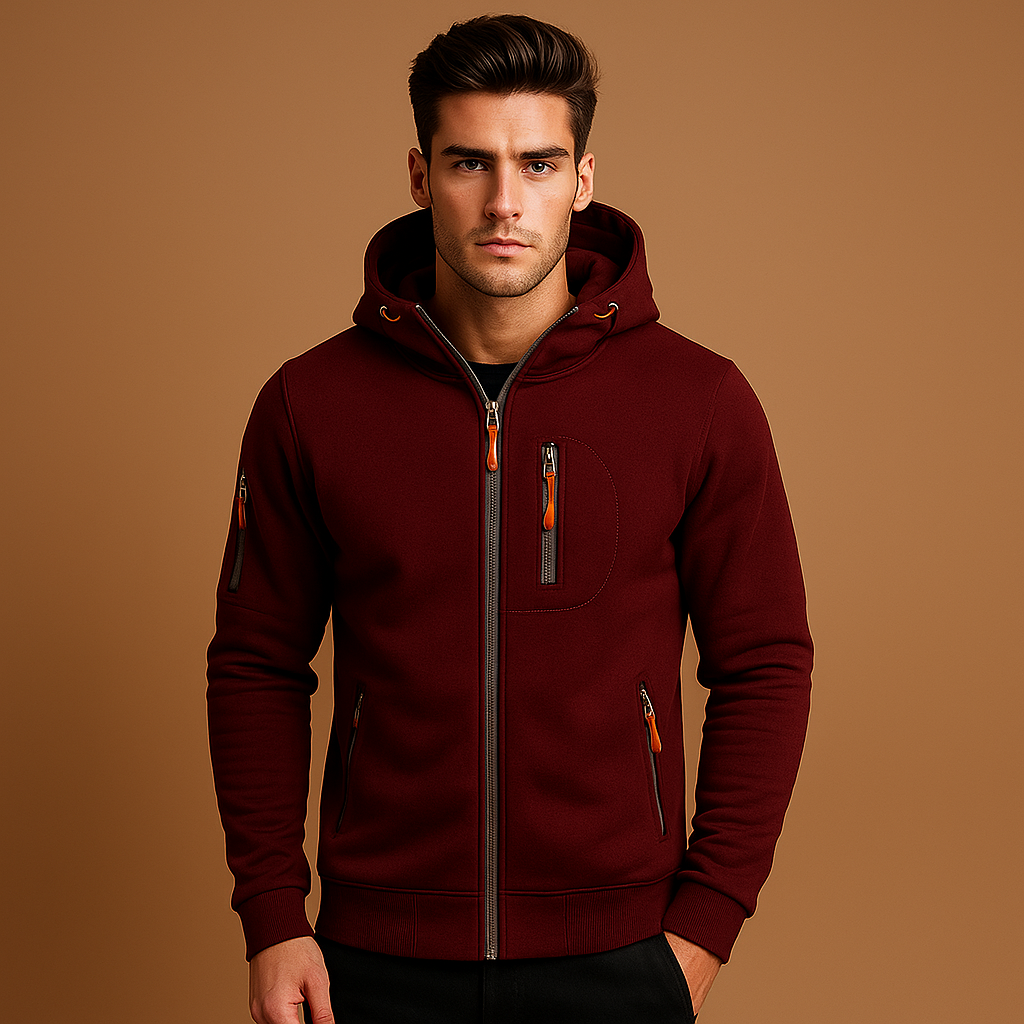 Veste à capuche homme - Confortable - Élégante - Polyvalente