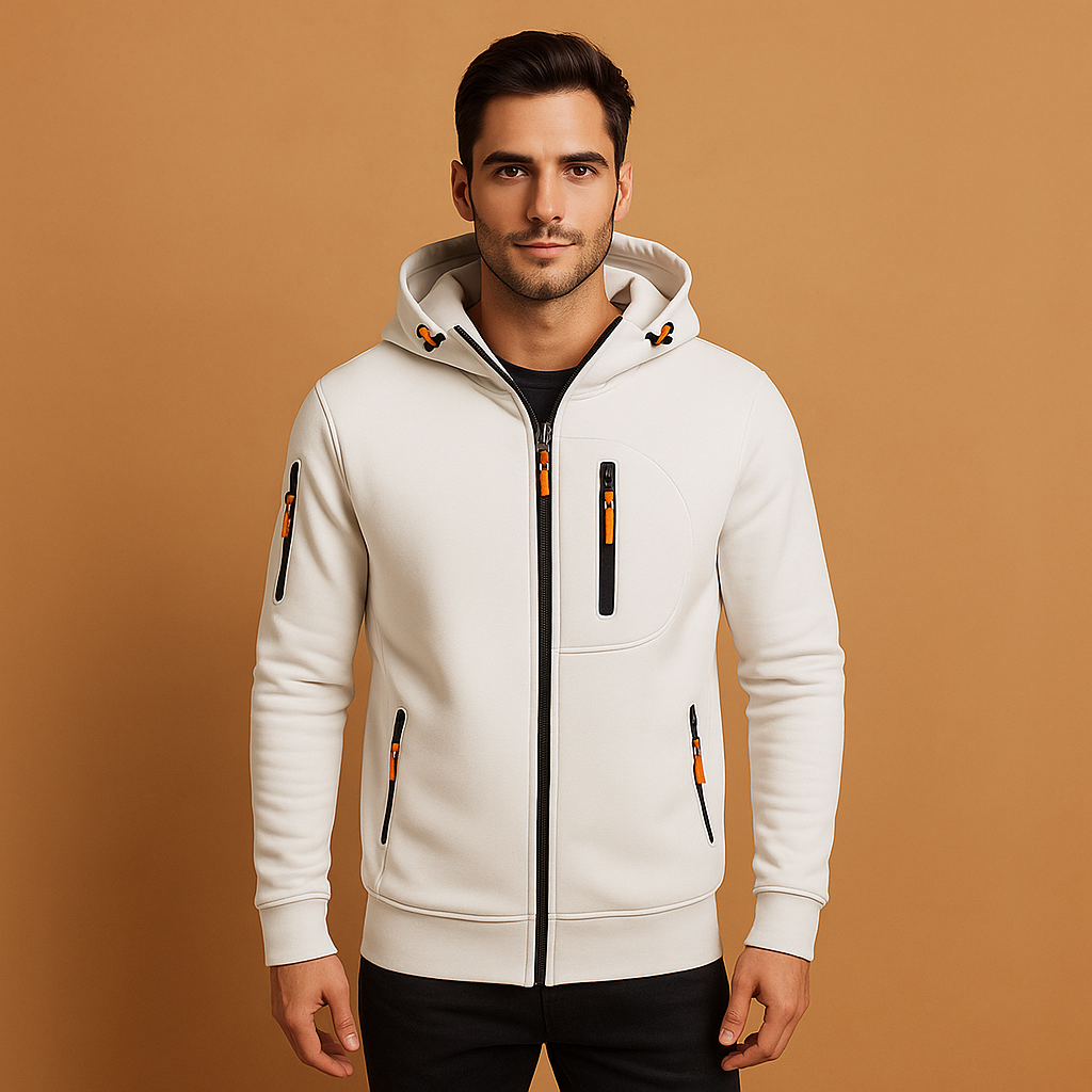 Veste à capuche homme - Confortable - Élégante - Polyvalente
