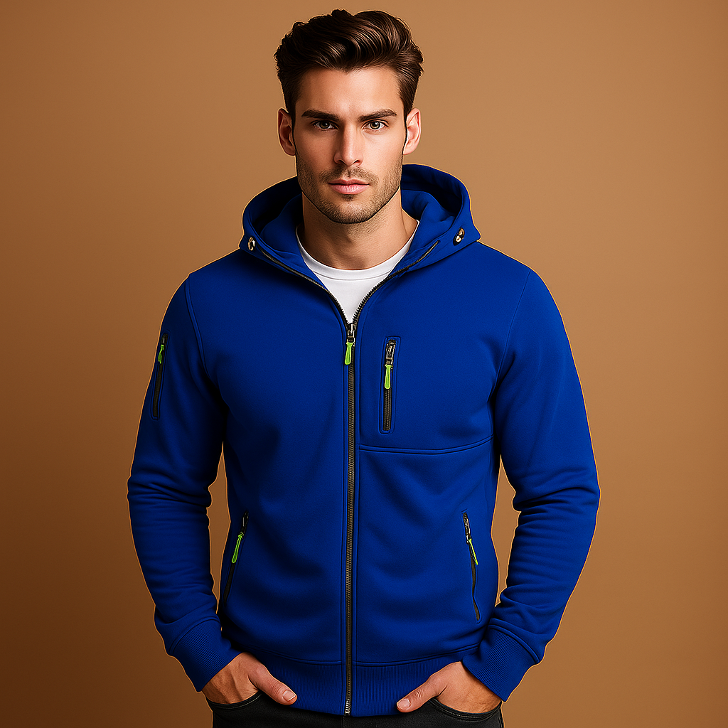 Veste à capuche homme - Confortable - Élégante - Polyvalente
