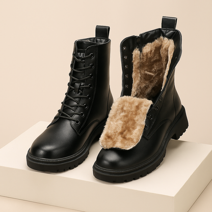 Bottes d’hiver en cuir pour femmes