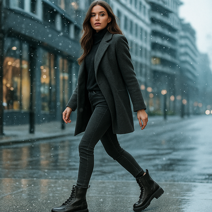 Bottes d’hiver en cuir pour femmes