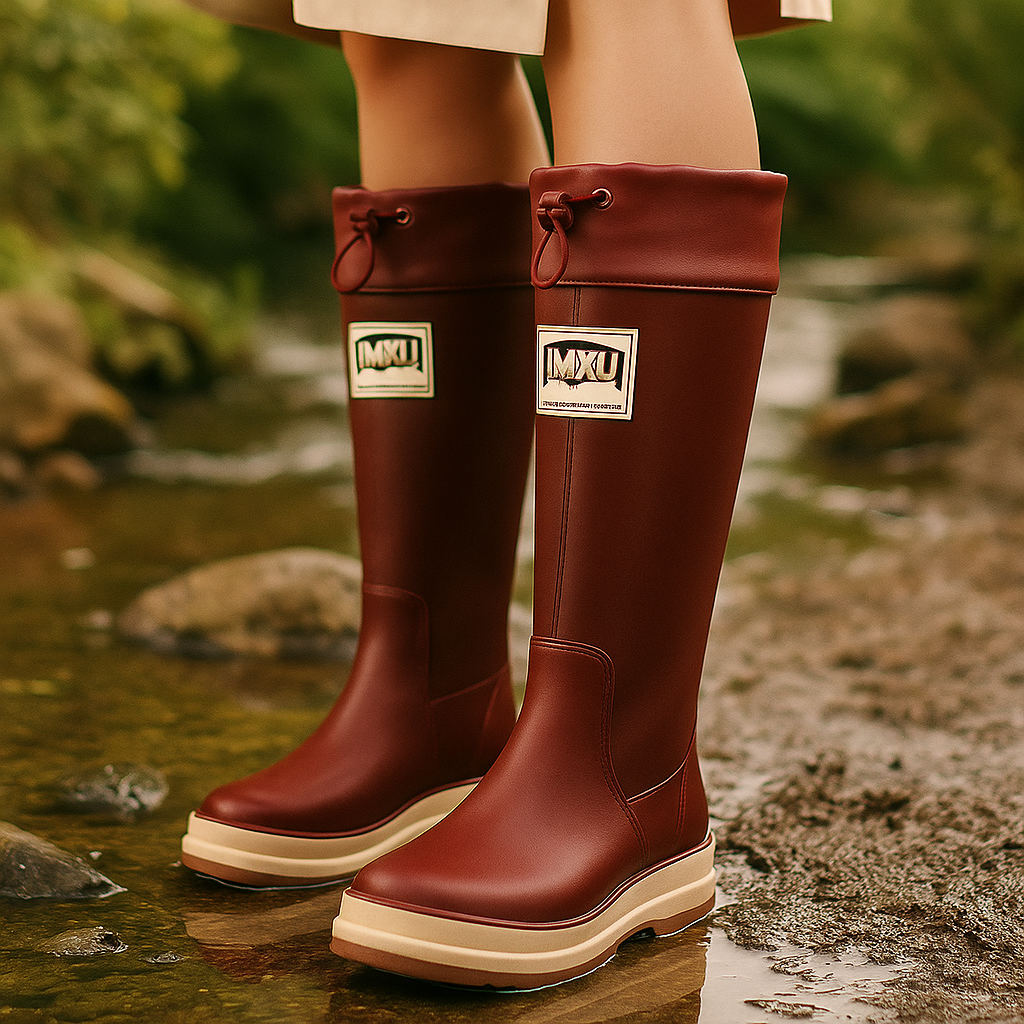 Bottes de pluie imperméables en caoutchouc