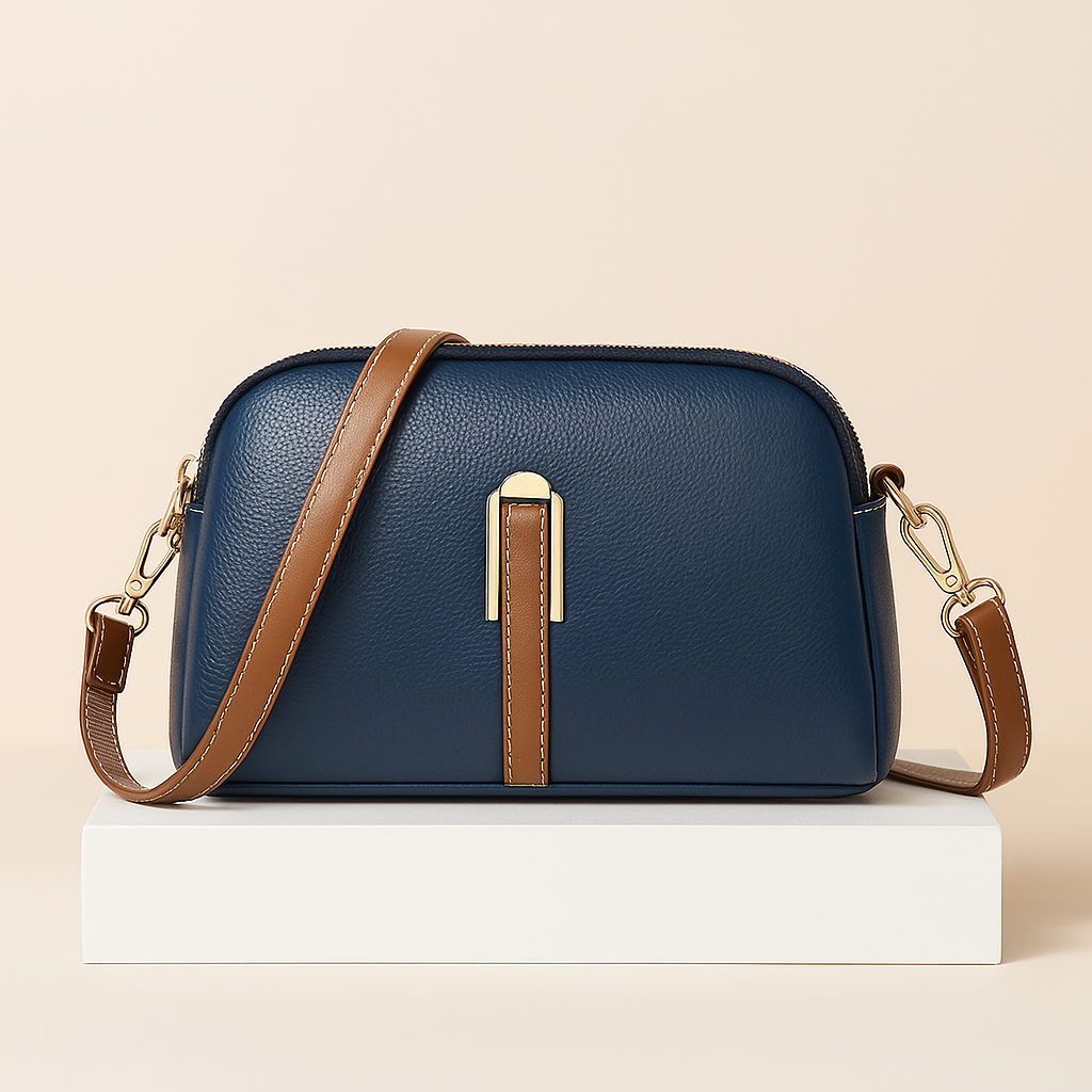 Sac à main femme cuir compact bandoulière Emma