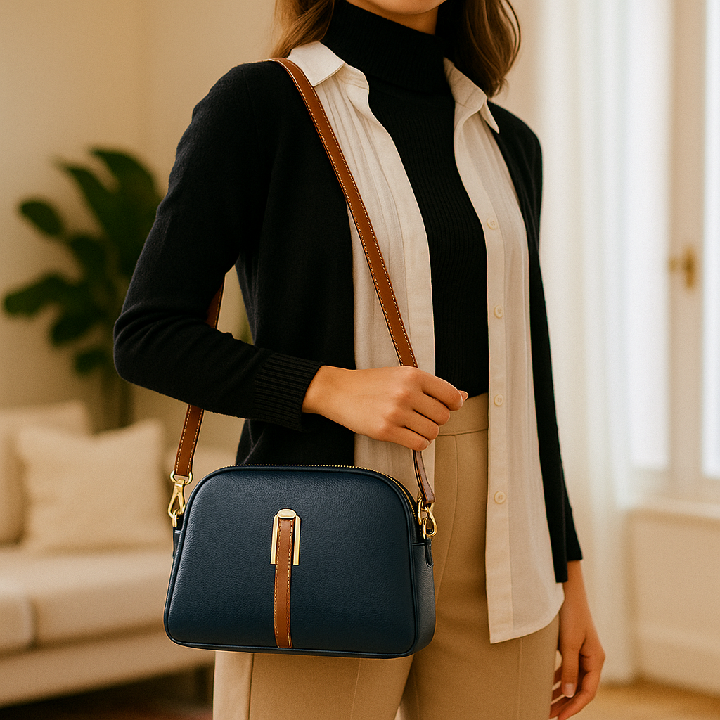 Emma - Sac à main femme en cuir compact