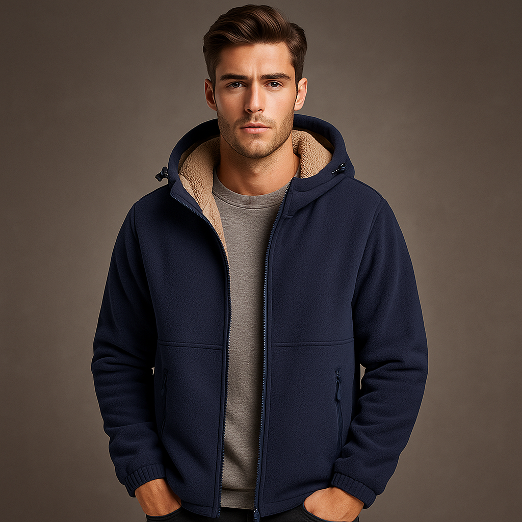 Veste polaire homme doublée sherpa