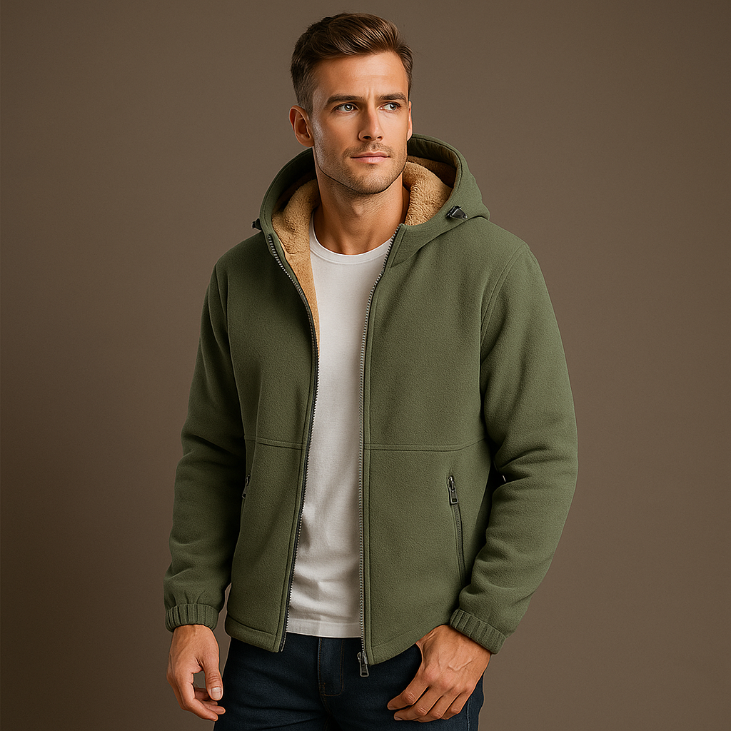 Veste polaire homme doublée sherpa