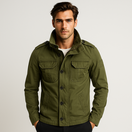 Jethro – Veste militaire vintage à poches multiples