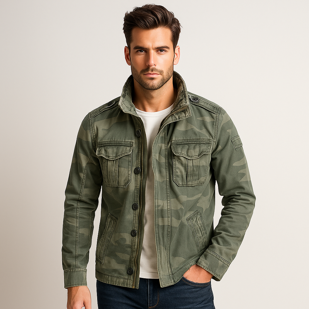 Jethro – Veste militaire vintage à poches multiples