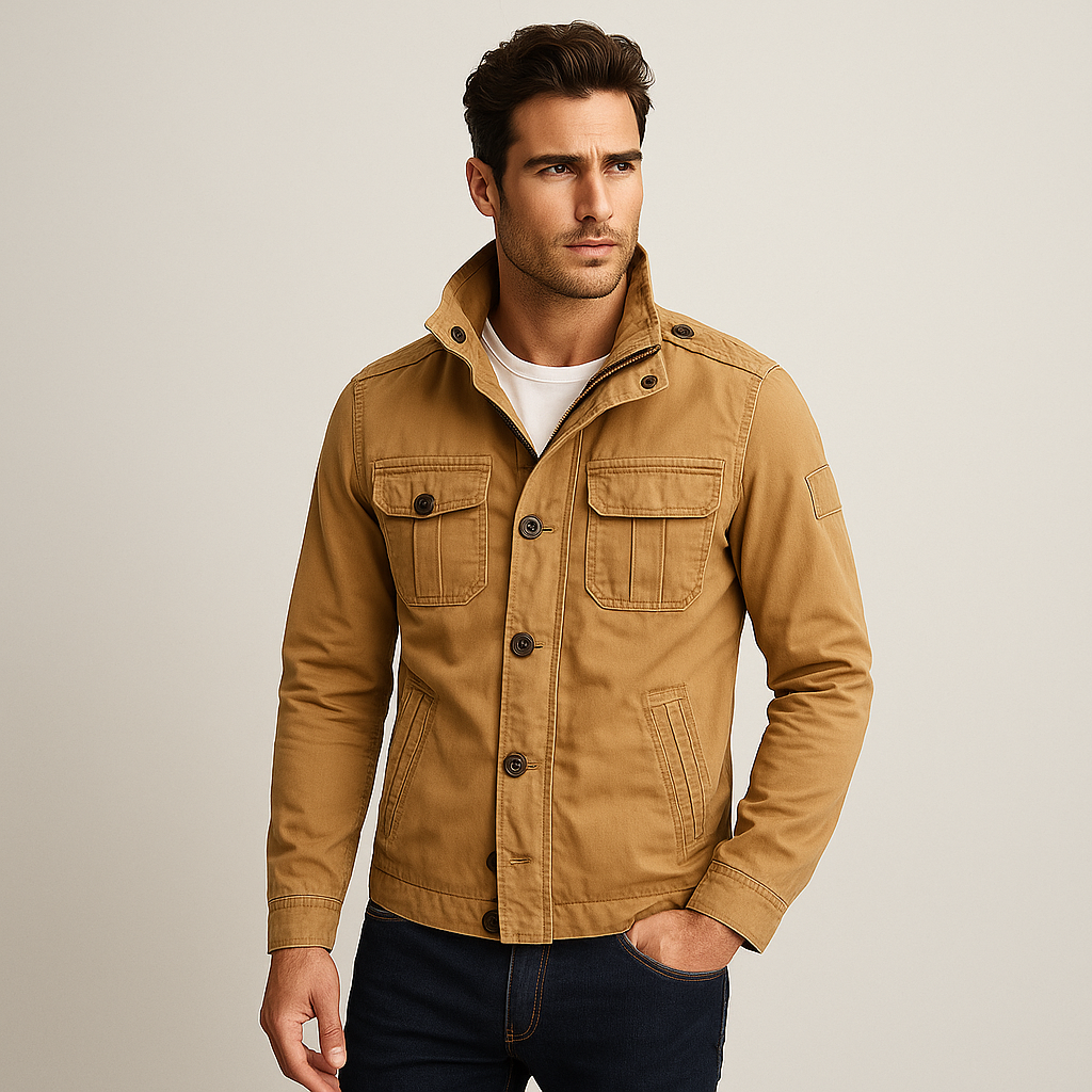 Jethro – Veste militaire vintage à poches multiples