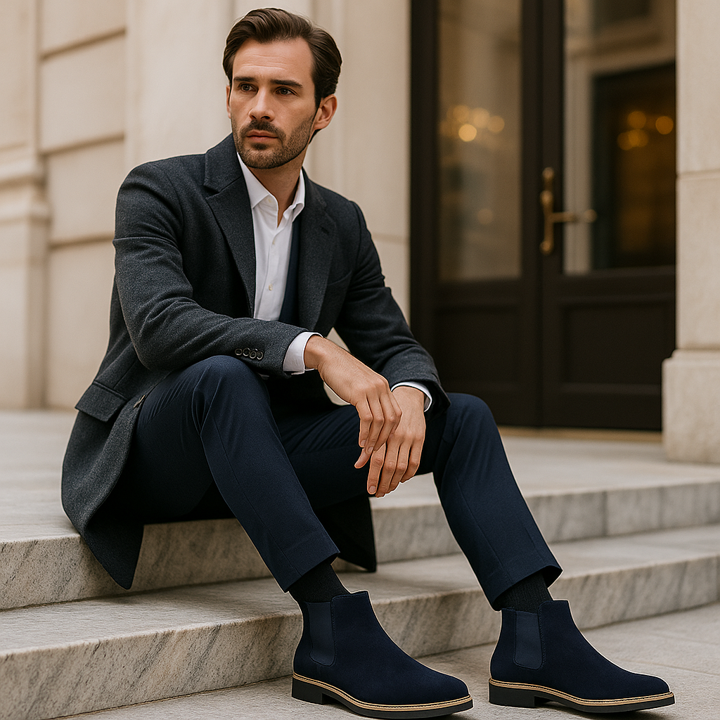 Bottines en daim pour hommes - Élégance et confort