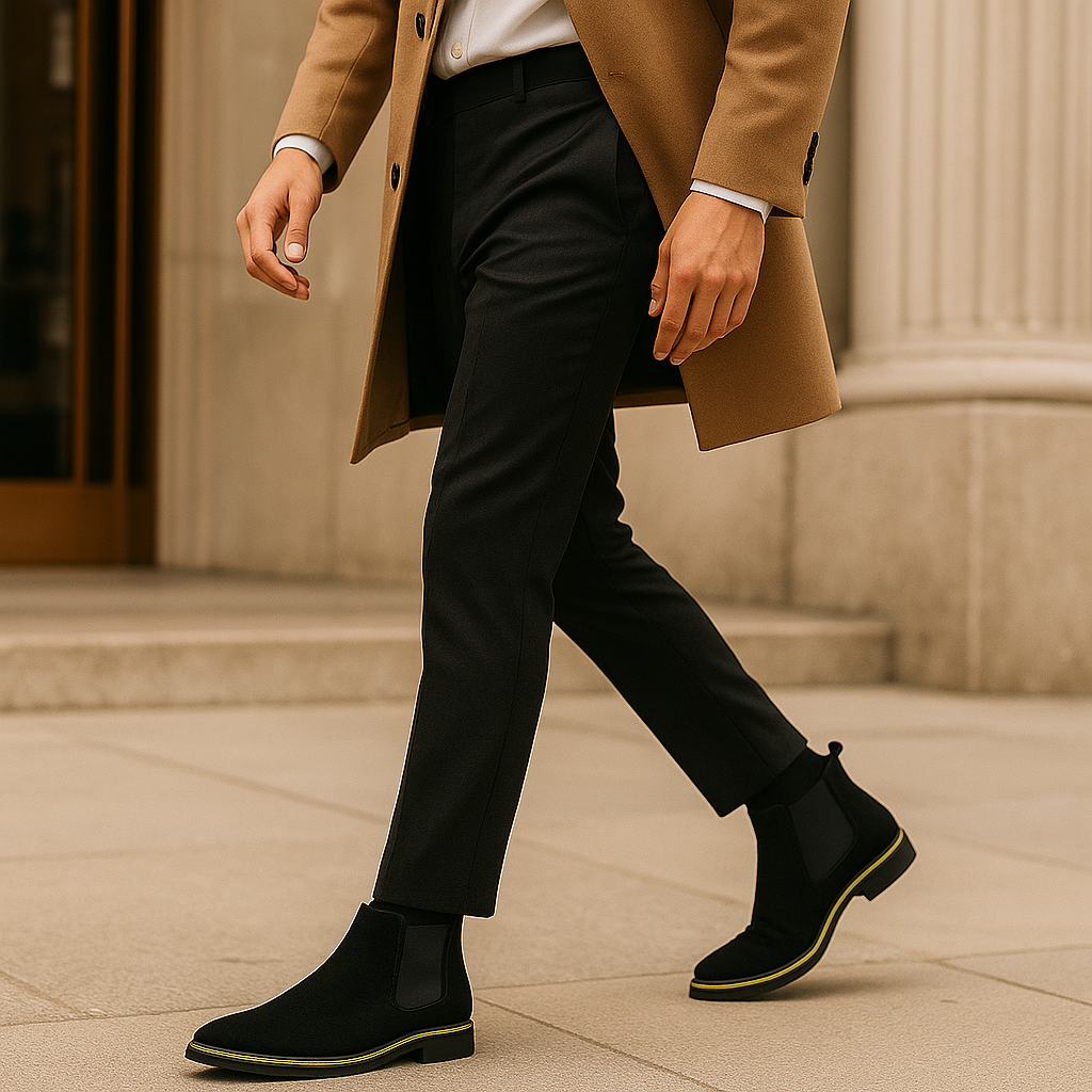 Bottines en daim pour hommes - Élégance et confort