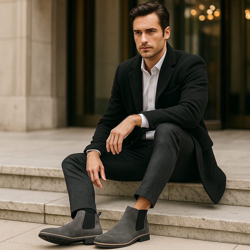 Bottines en daim pour hommes - Élégance et confort