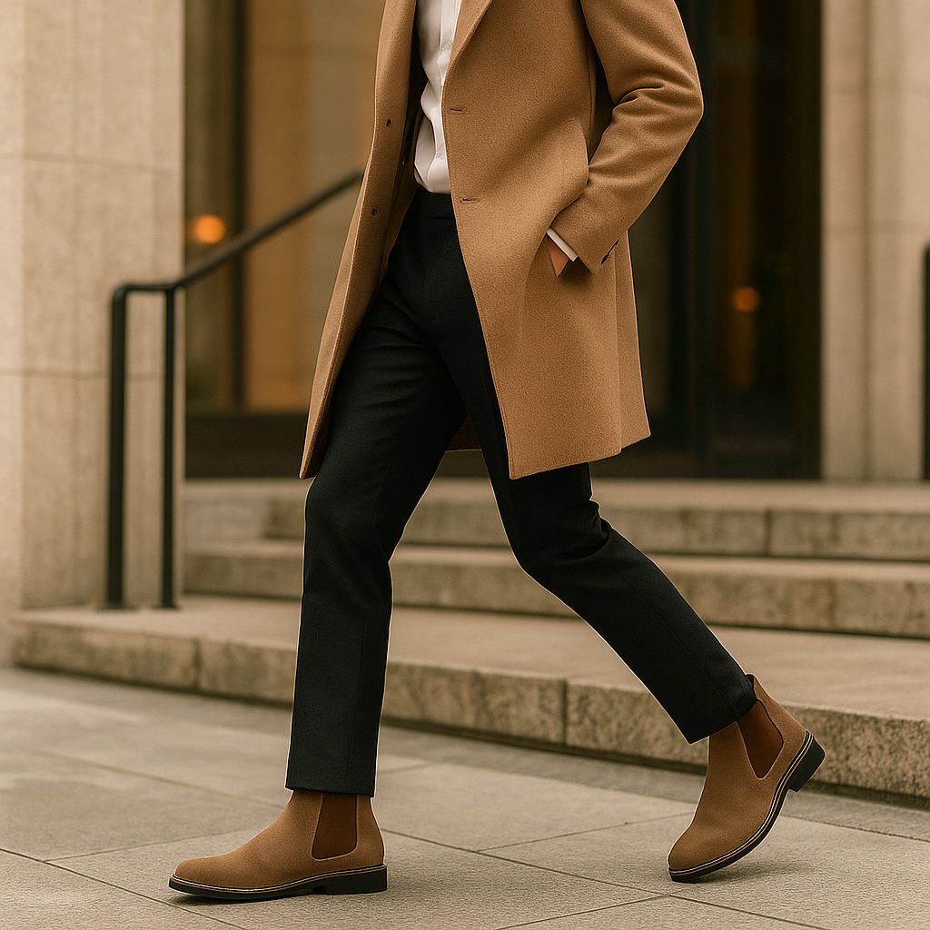 Bottines en daim pour hommes - Élégance et confort