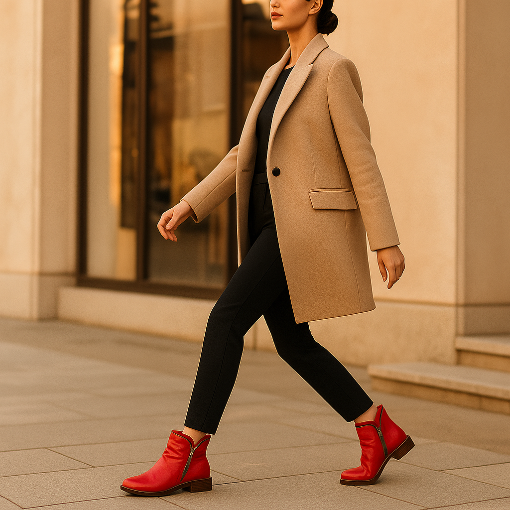 Birgitta – Bottes zippées en cuir pour femmes