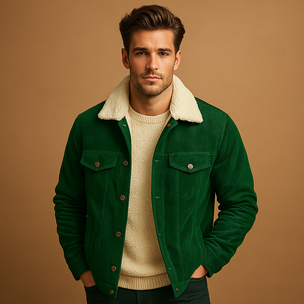 Vibe – Veste en velours côtelé homme