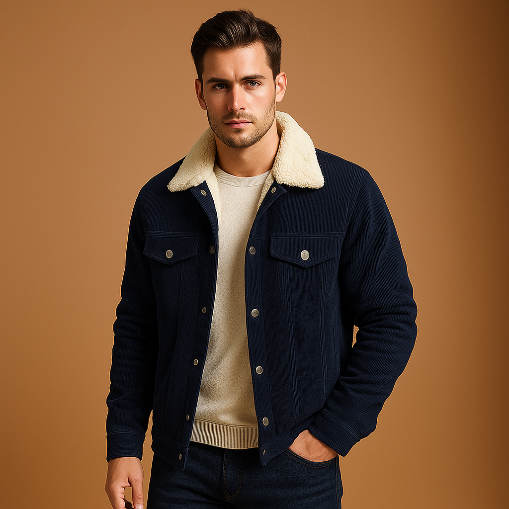 Vibe – Veste en velours côtelé homme
