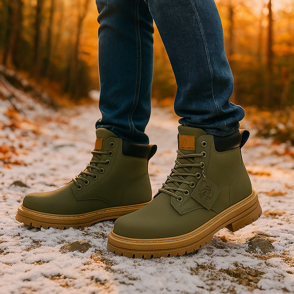 Paul - Bottes à lacets en cuir homme