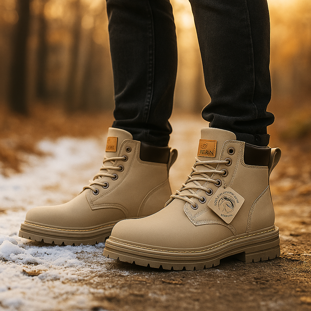 Paul - Bottes à lacets en cuir homme