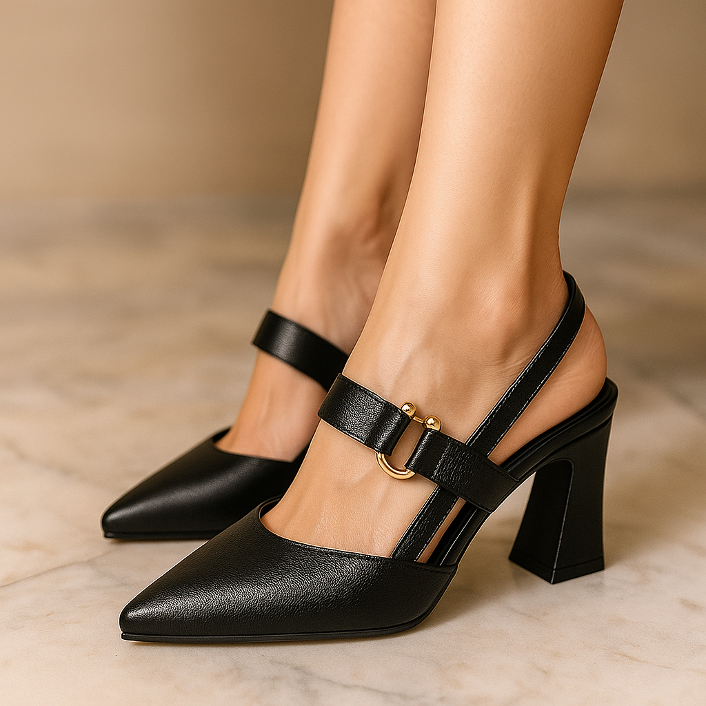 Sandales à Talons Confort Orthopédique Élégantes