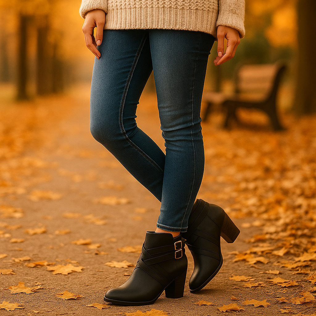 Bottines à Talons Élégantes Femme