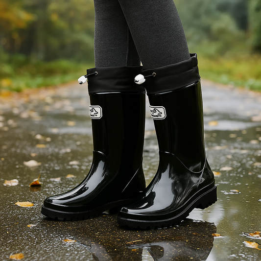 Bottes en Caoutchouc Imperméables – Laçage Ajustable et Confort