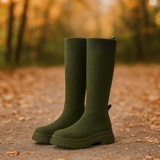 Bottes Femme – Talon Plat Confort & Élégance