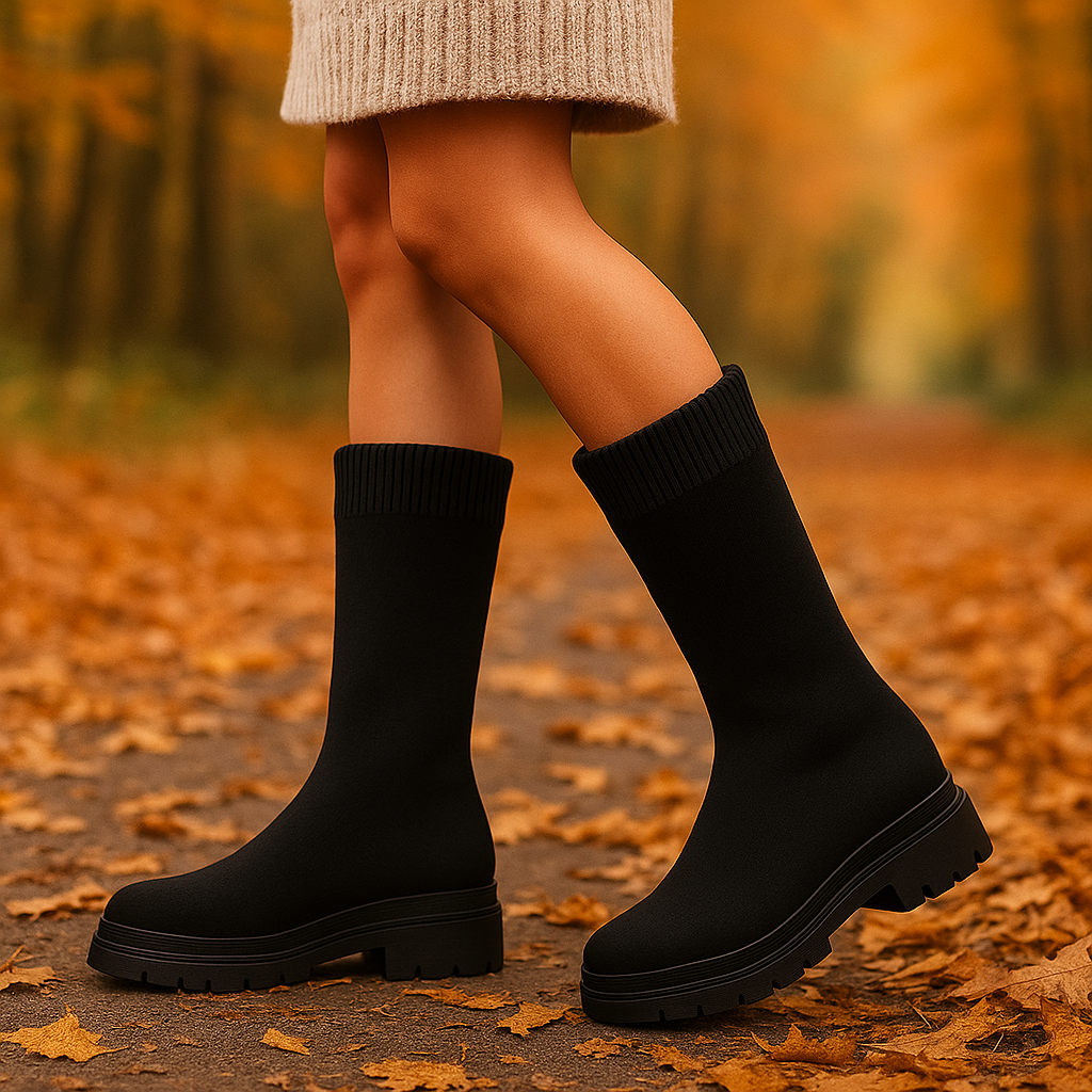 Bottes Femme – Talon Plat Confort & Élégance
