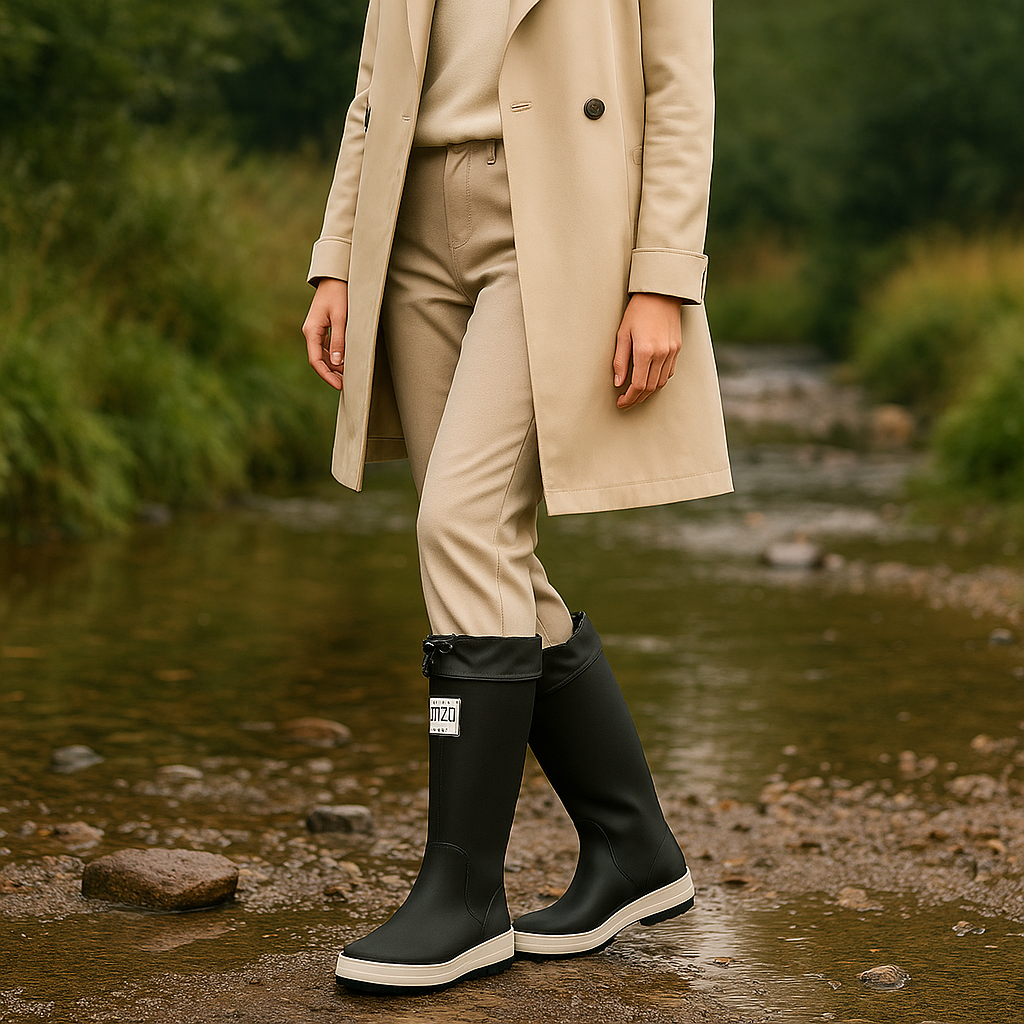 Bottes de pluie imperméables en caoutchouc