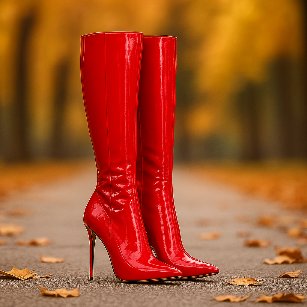 Bottes Hautes Stiletto Femme à Bout Pointu