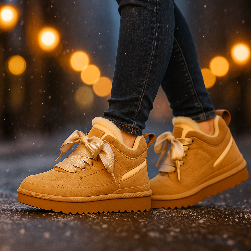 Bottes Hiver Femme Suède Doublure Chaude Antidérapantes