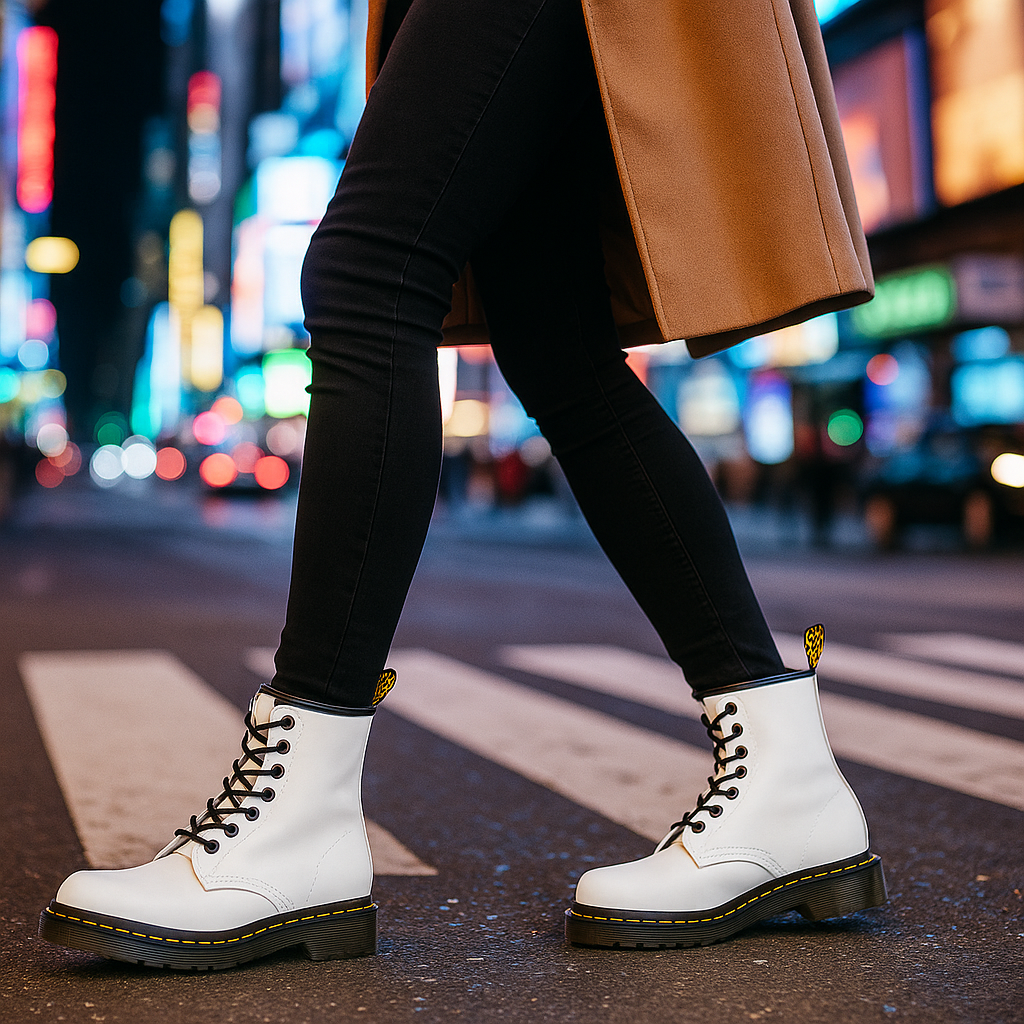 Bottes Femme à Lacets en Cuir