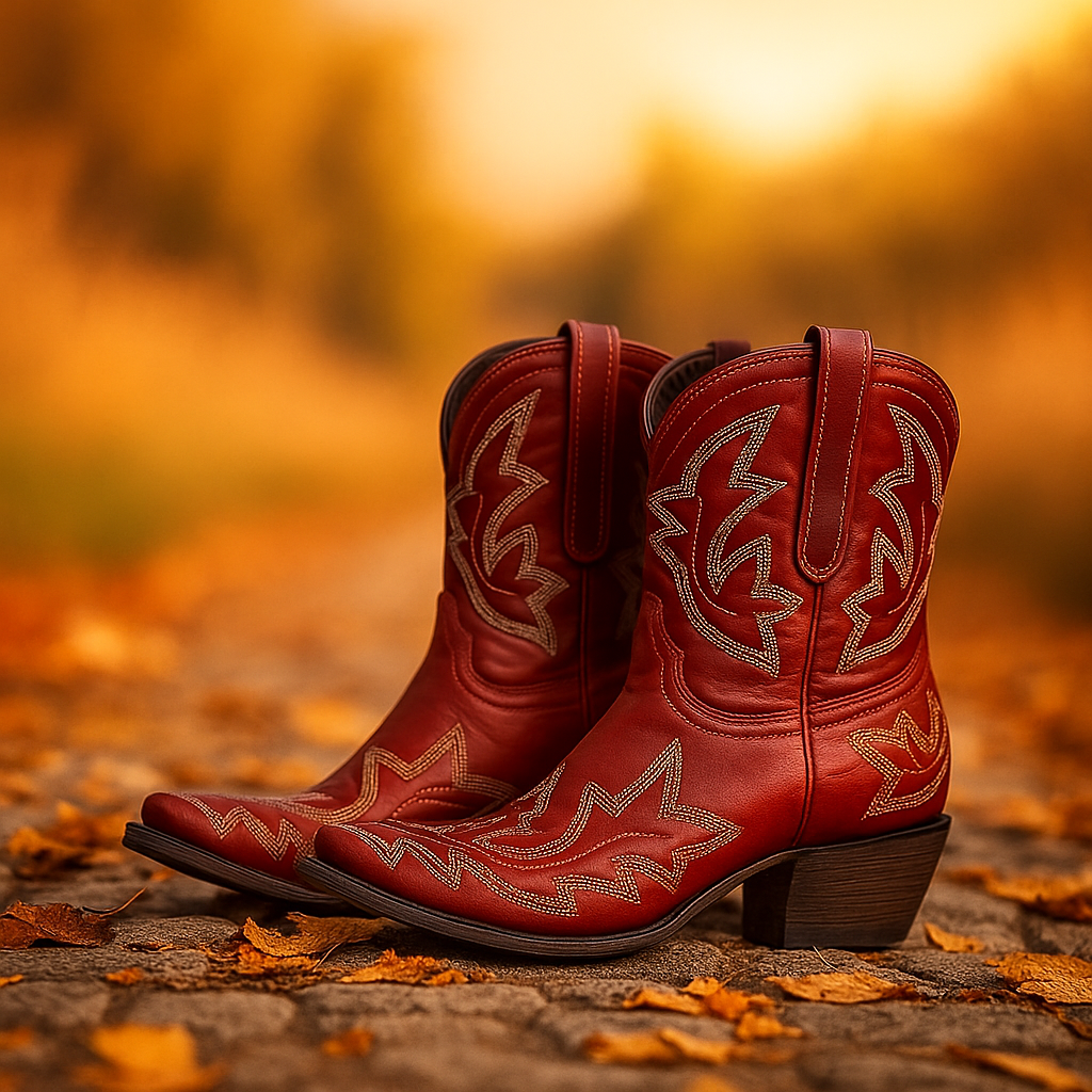 Laurice – Bottes Cowboy Cuir Brodé Durable