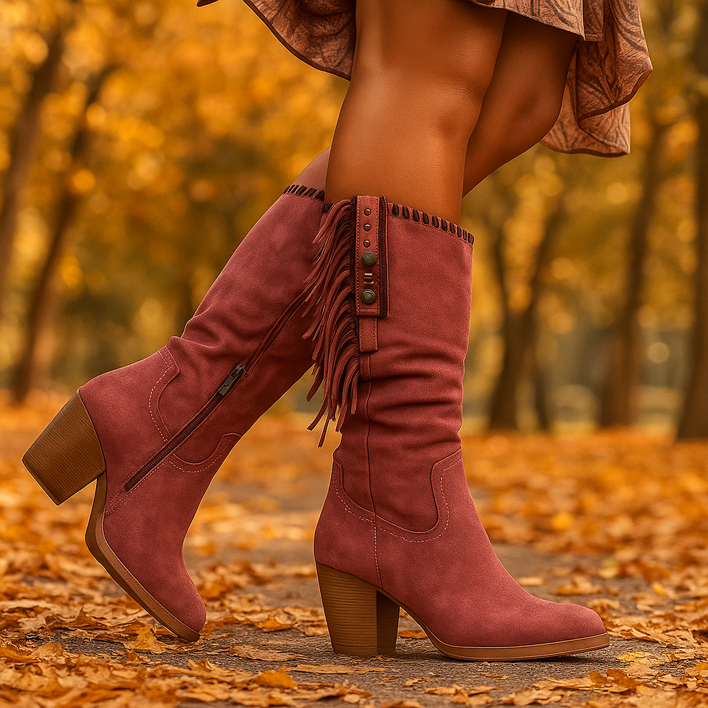 Jana - Bottes Western à Franges Élégantes