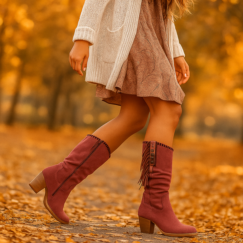 Jana - Bottes Western à Franges Élégantes