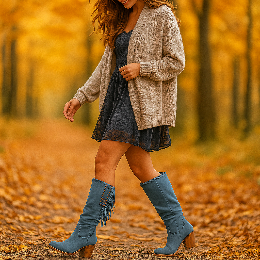 Jana - Bottes Western à Franges Élégantes