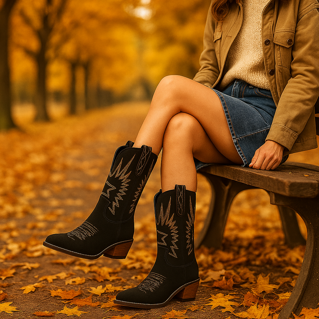 Yna – Bottes Western Brodées Vintage