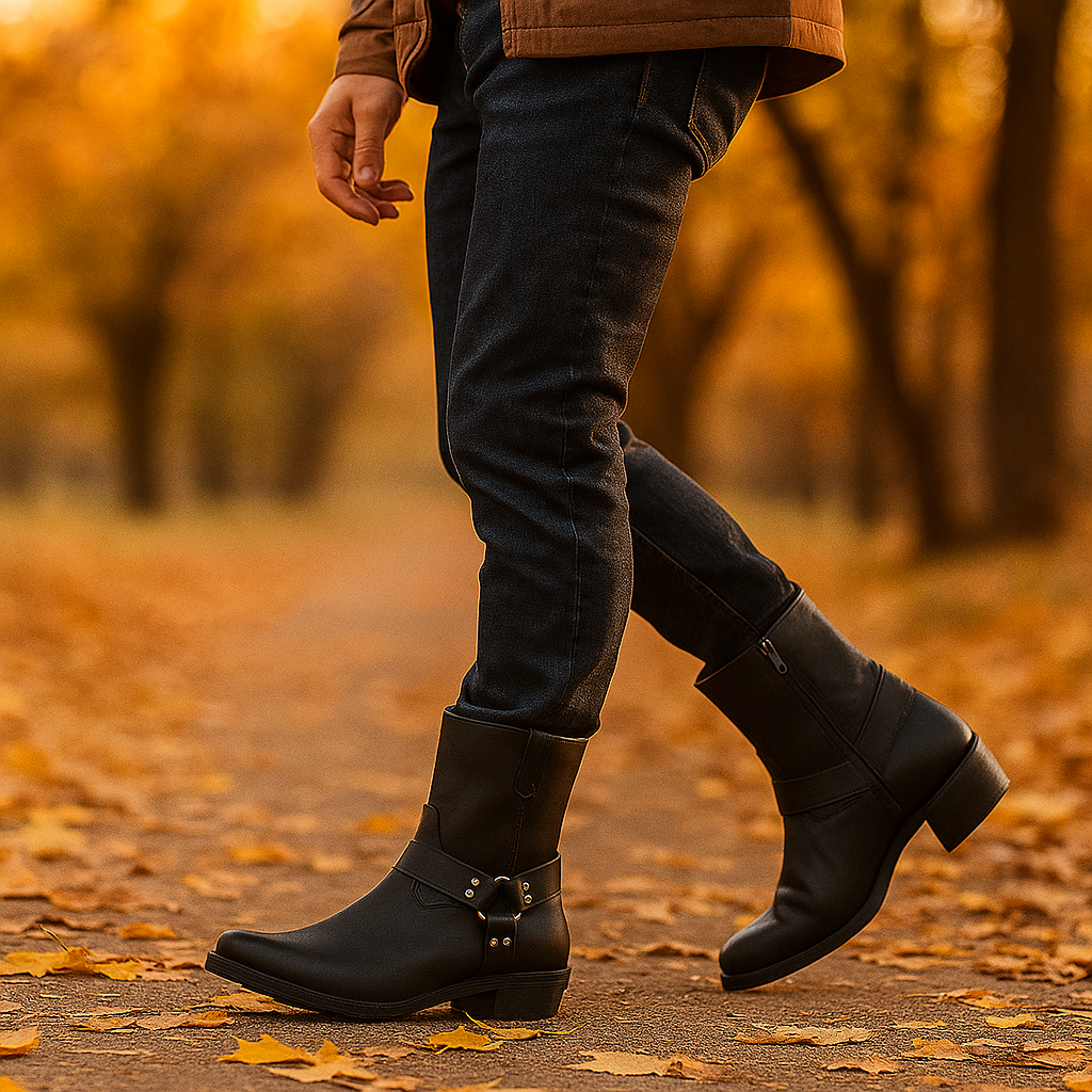Andrew – Bottes Cowboy Western à Fermeture Éclair