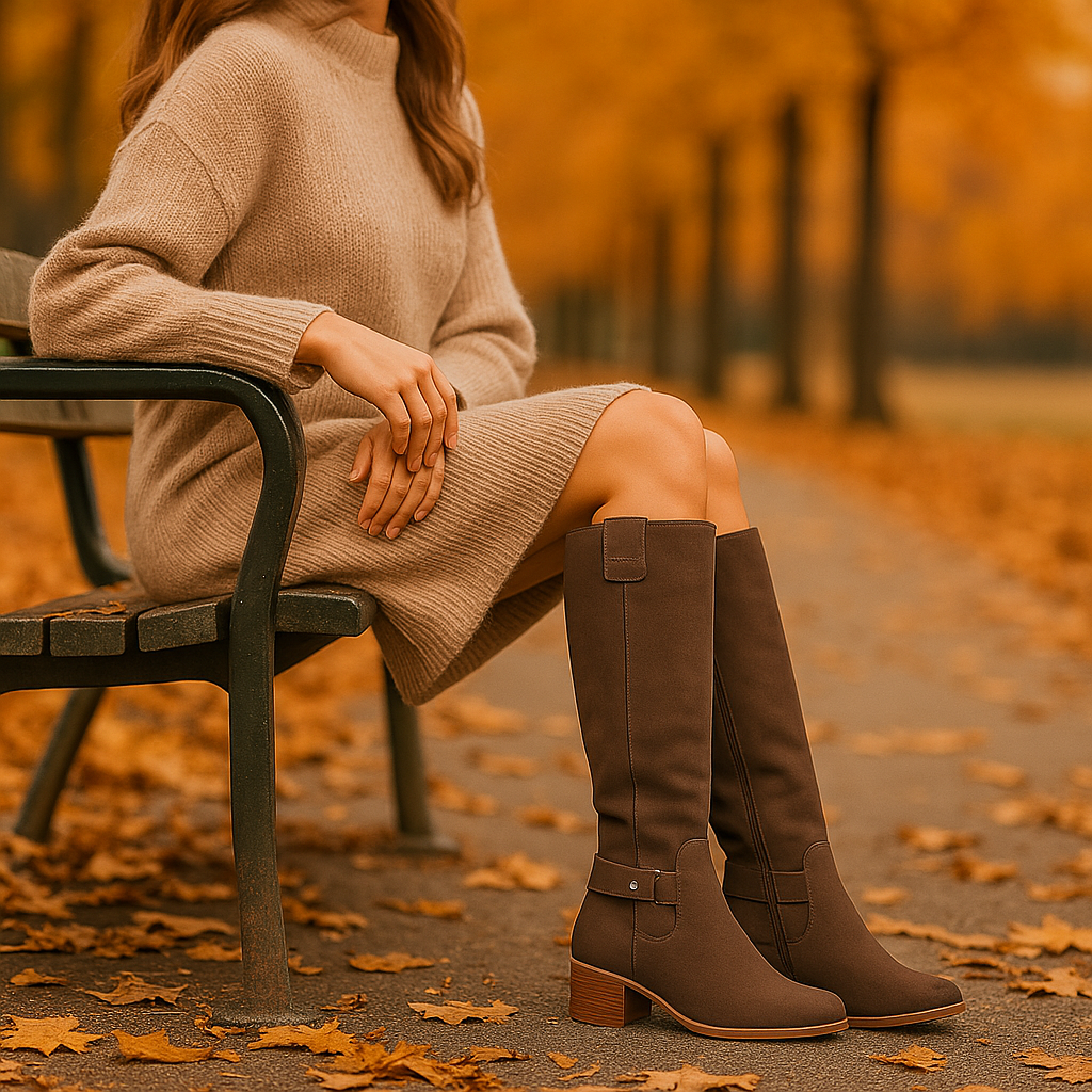 Sofie – Bottes Hautes en Cuir Élégant